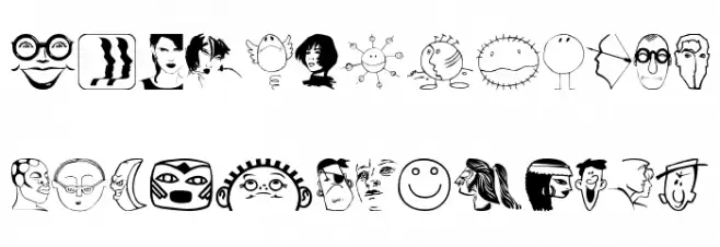 Faces2Faces 字体 大写