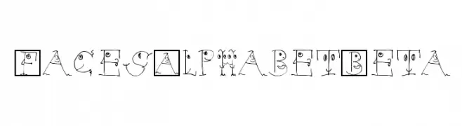 FacesAlphabetBeta  नि: शुल्क फ़ॉन्ट्स डाउनलोड