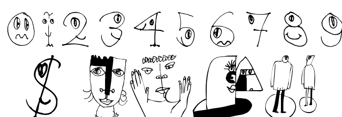FacesAlphabetBeta Font OTHER CHARS