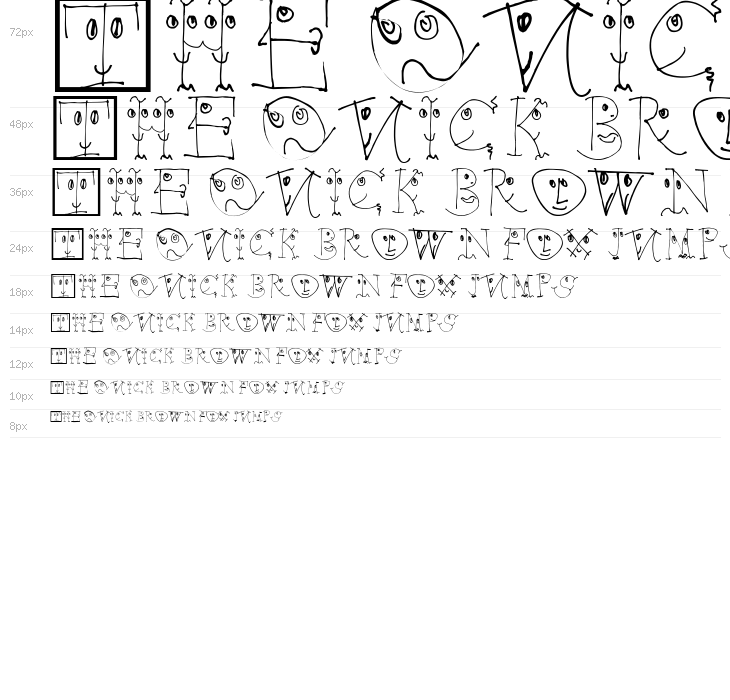 FacesAlphabetBeta Waterfall