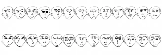 FacesFaces خط أحرف صغيرة