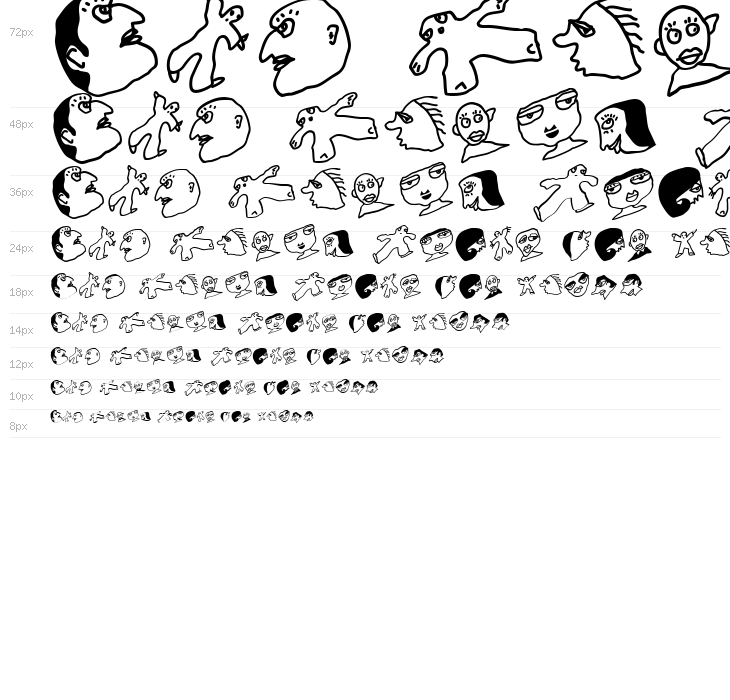 FacesTypes Waterfall