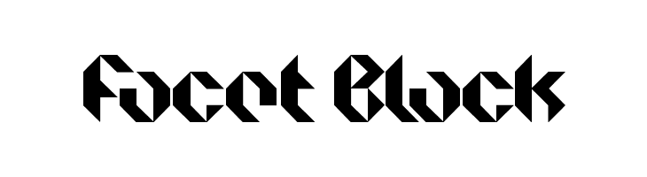 Facet Black Fonte