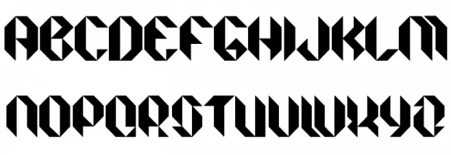 Facet Black フォント 大文字