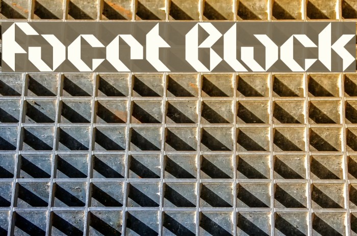 Facet Black Fuentes examples