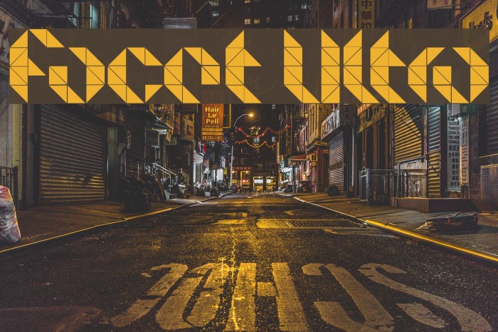 Facet Ultra Font examples