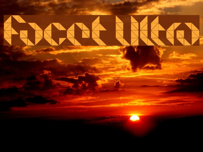 Facet Ultra Font examples