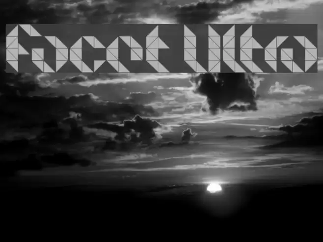 Facet Ultra Шрифта examples