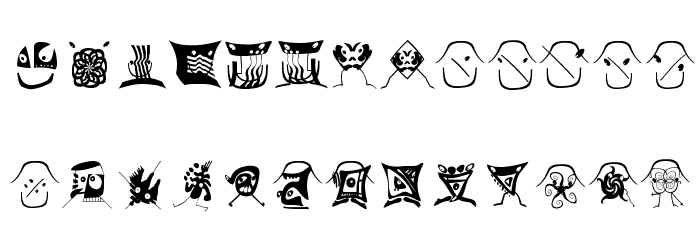 Facialish Font LOWERCASE
