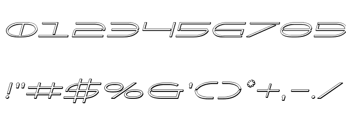 Factor 3D Italic Font OTHER CHARS