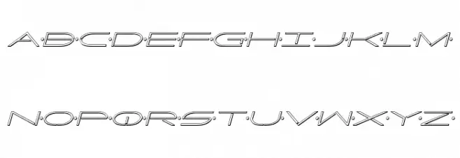 Factor 3D Italic Font Litere mari