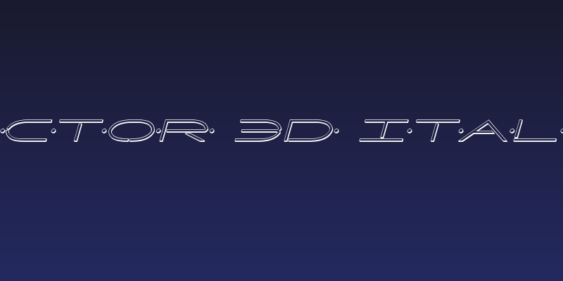 Factor 3D Italic Social Header