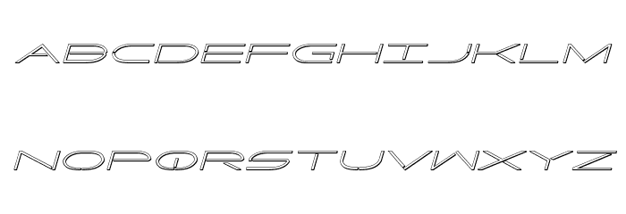 Factor 3D Italic Font LOWERCASE