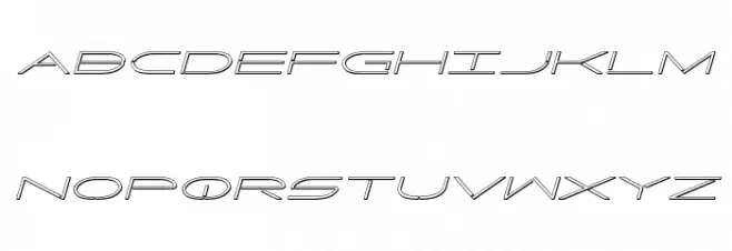 Factor 3D Italic फ़ॉन्ट लोअरकेस