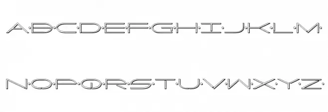 Factor 3D Font Litere mari