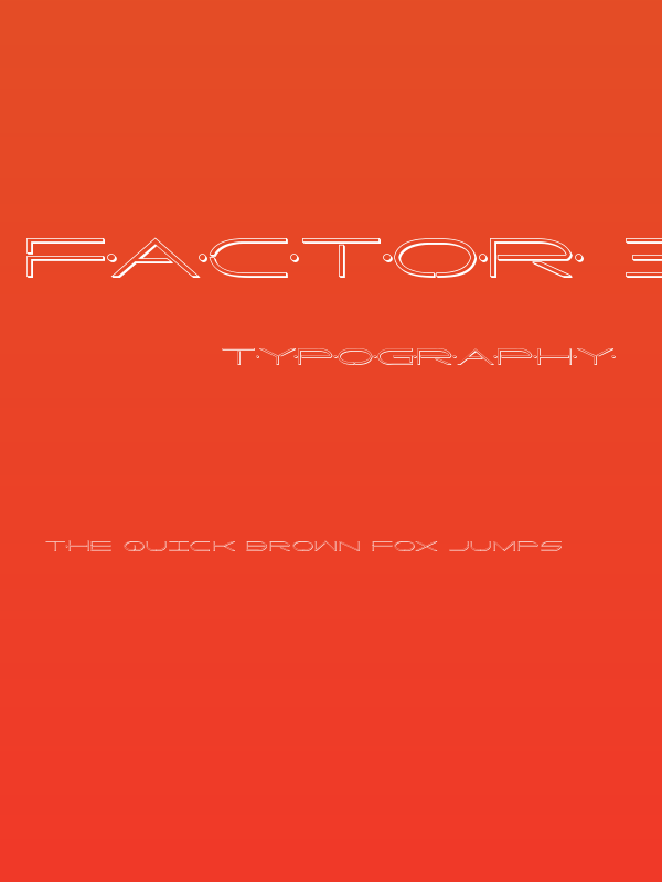 Factor 3D Poster