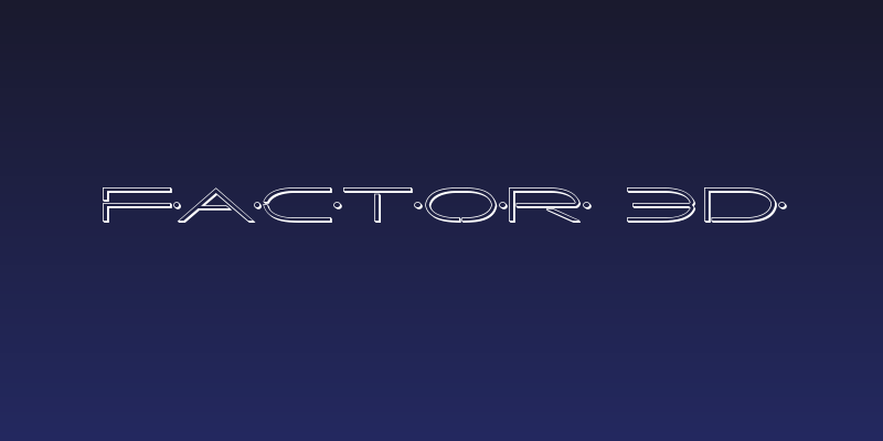 Factor 3D Social Header