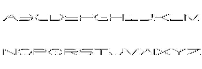 Factor 3D Font LOWERCASE