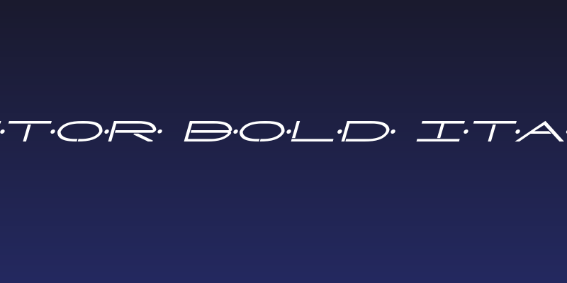 Factor Bold Italic Social Header