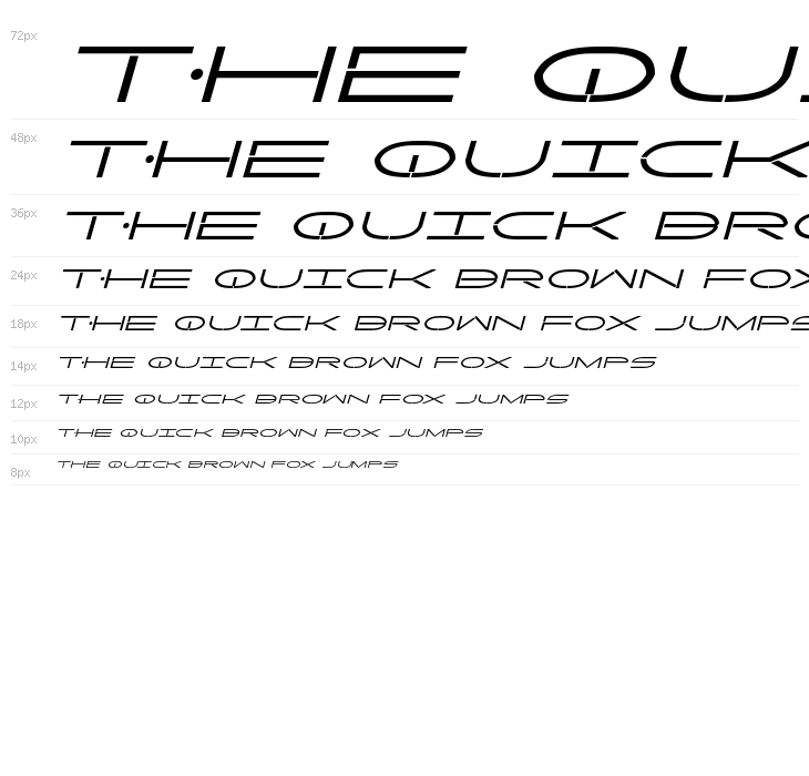 Factor Bold Italic Waterfall