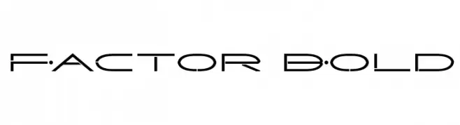 Factor Bold  font caratteri gratis