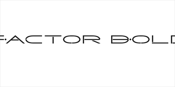 Factor Bold Logo