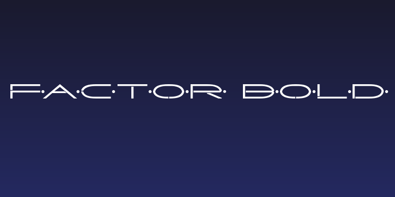 Factor Bold Social Header