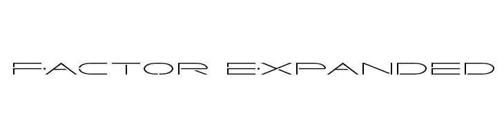 Factor Expanded  免费字体下载