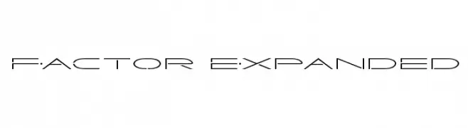 Factor Expanded  font caratteri gratis