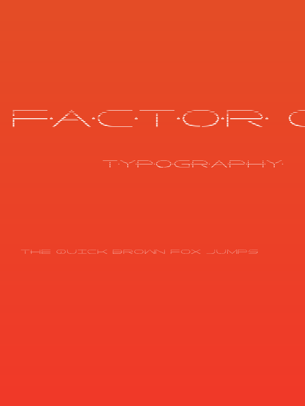 Factor Gradient Poster