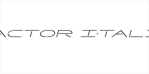 Factor Italic Logo