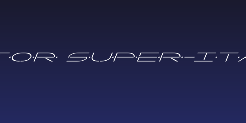 Factor Super-Italic Social Header