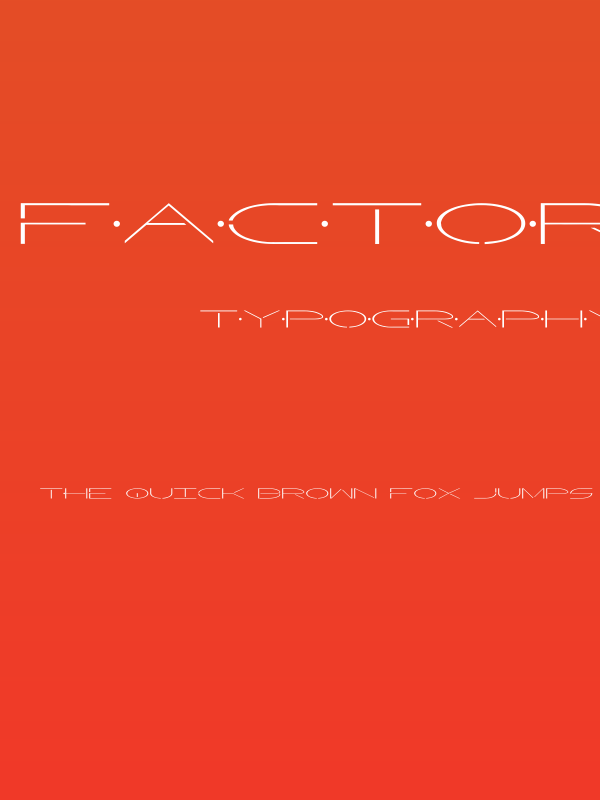 Factor Poster