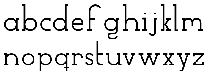 Factory LJDS Font LOWERCASE