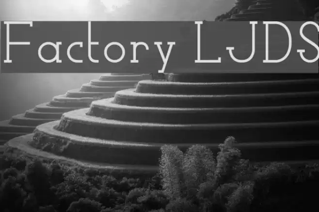 Factory LJDS Font examples