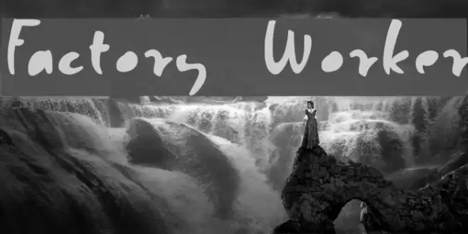 Factory Worker Font examples