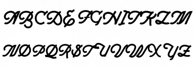 Facttoria Script PERSONAL USE Regular Schriftart Groß