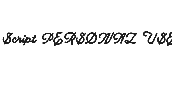 Facttoria Script PERSONAL USE Regular Logo