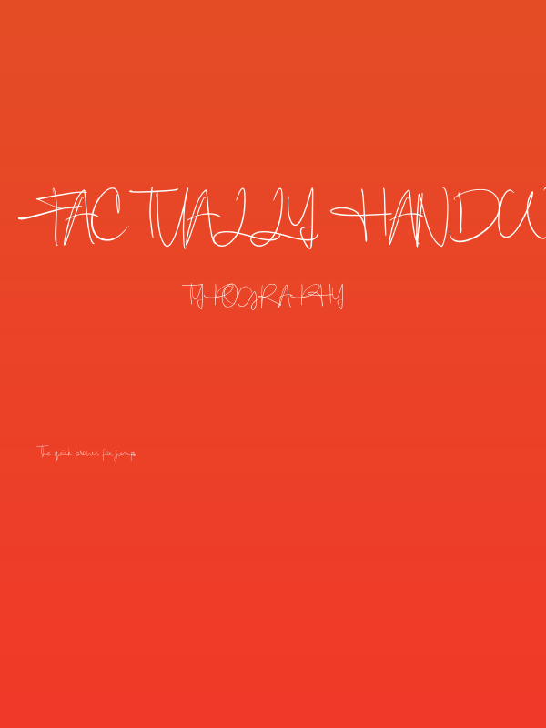 Factually Handwriting PERSONAL Regular Poster