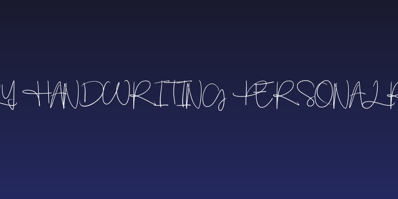 Factually Handwriting PERSONAL Regular Social Header