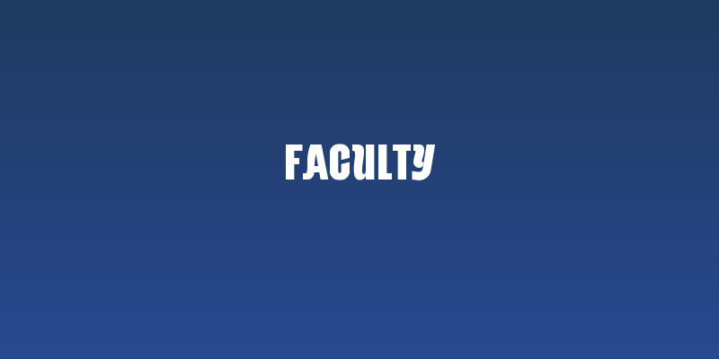 Faculty Social Header