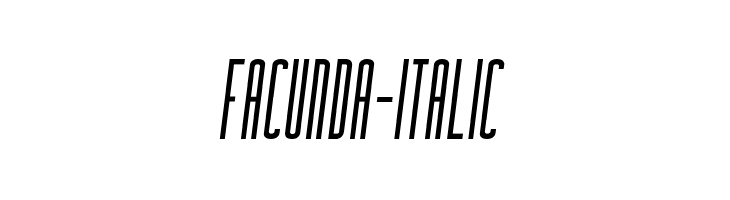 Facunda-Italic Caratteri