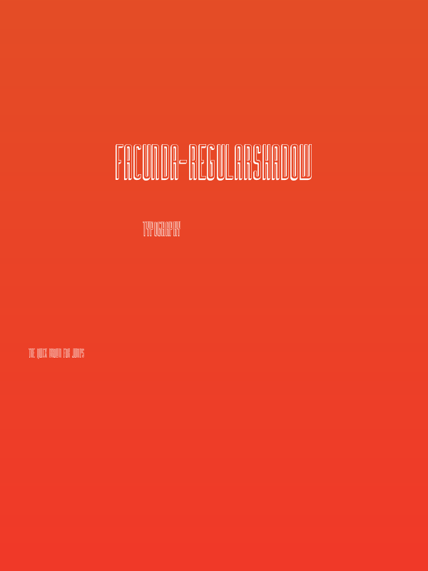 Facunda-RegularShadow Poster