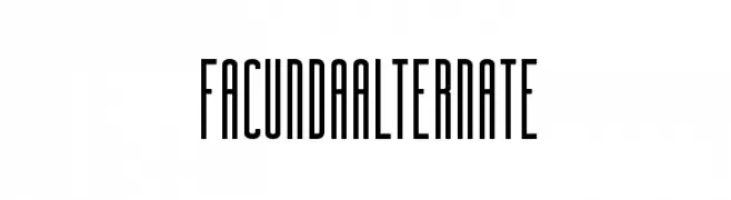 FacundaAlternate  font caratteri gratis