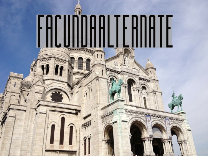 FacundaAlternate Font examples