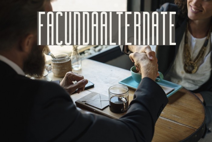 FacundaAlternate Font examples