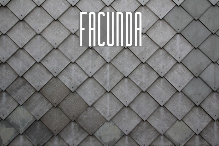 Facunda Font examples