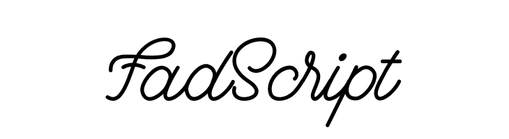 FadScript  免费字体下载