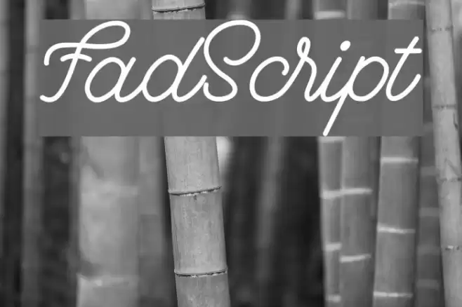 FadScript Font examples
