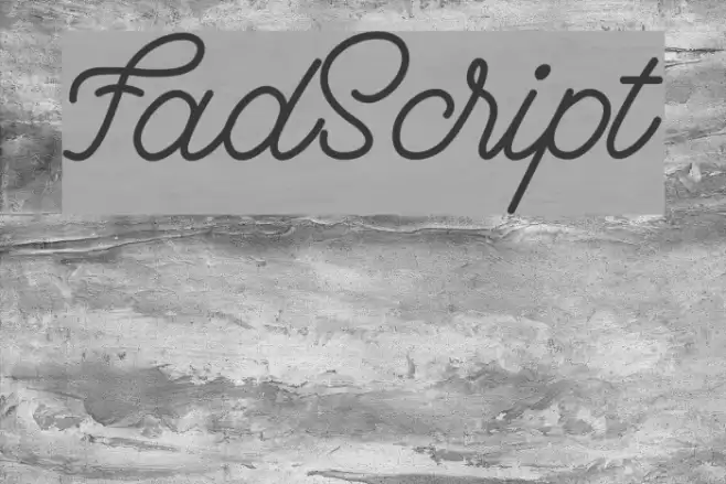 FadScript Font examples